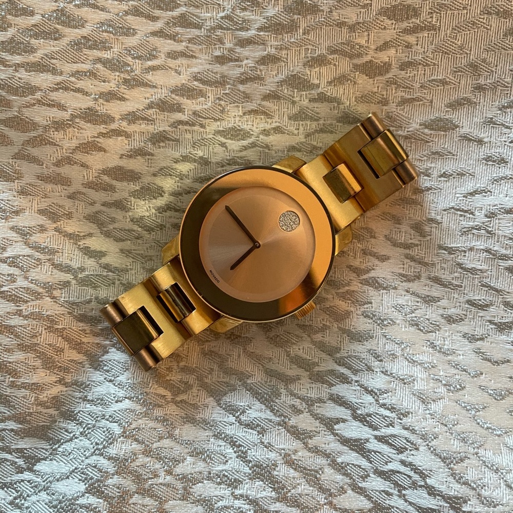 MOVADO rose gold watch